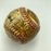 Beautiful Warren Spahn Hand Painted George Sosnak Folk Art Signed Baseball
