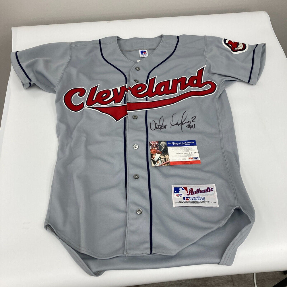 Victor Martinez Signed Cleveland Indians Authentic Game Model Jersey PSA DNA COA