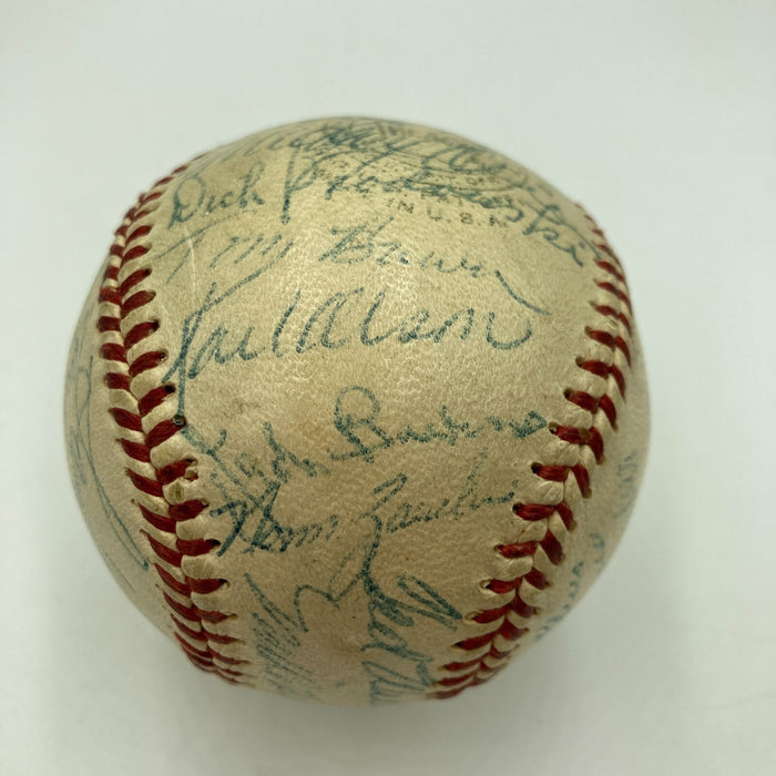 Ted Williams 1955 Boston Red Sox Team Signed Official American League Baseball