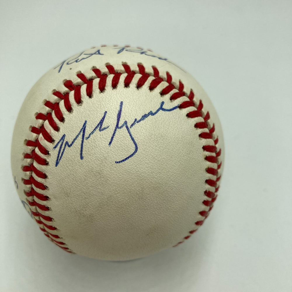 Mark Grace Chicago Cubs Multi Signed Official American League Baseball