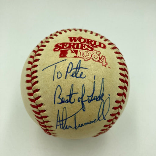 Alan Trammell Signed Official 1984 World Series Baseball Tigers JSA COA