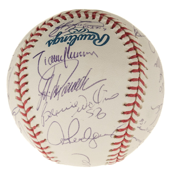 2006 NY Yankees Team Signed Baseball Derek Jeter Rivera Arod Steiner COA