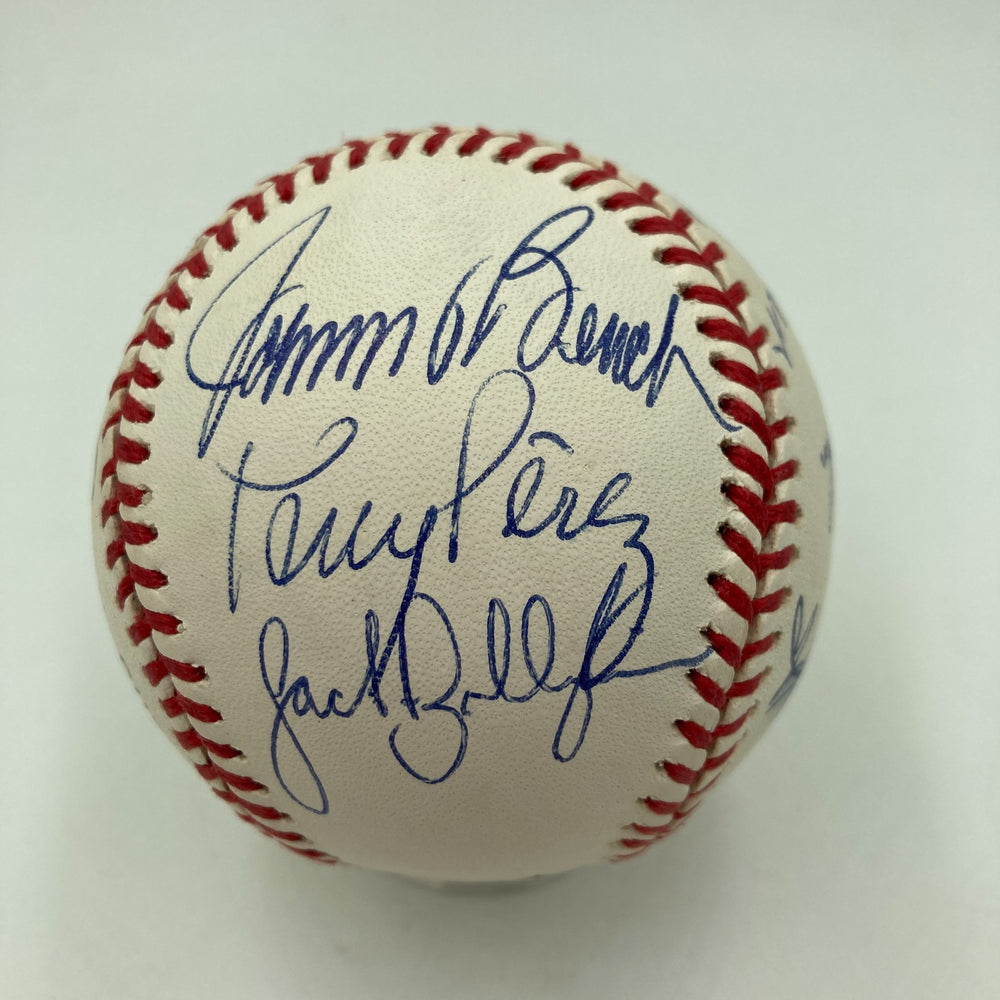 1975 Cincinnati Reds World Series Champs Team Signed Baseball JSA COA