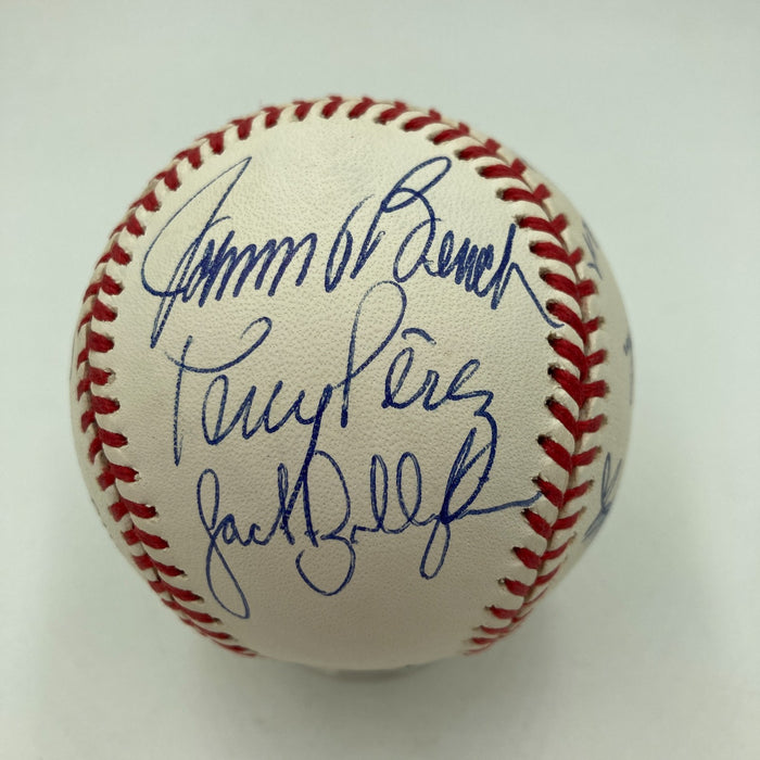 1975 Cincinnati Reds World Series Champs Team Signed Baseball JSA COA