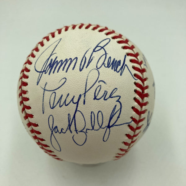 1975 Cincinnati Reds World Series Champs Team Signed Baseball JSA COA