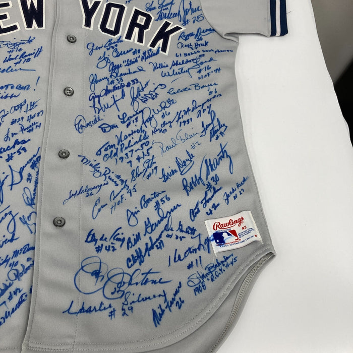 New York Yankees Legends Signed Mickey Mantle Jersey With 95 Signatures! JSA COA