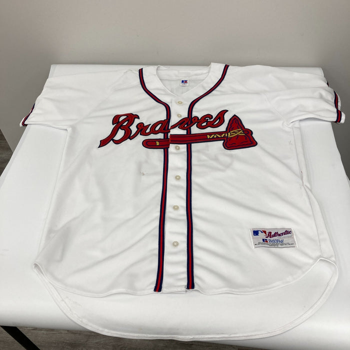 Greg Maddux Signed Authentic Atlanta Braves Russell Game Model Jersey JSA COA