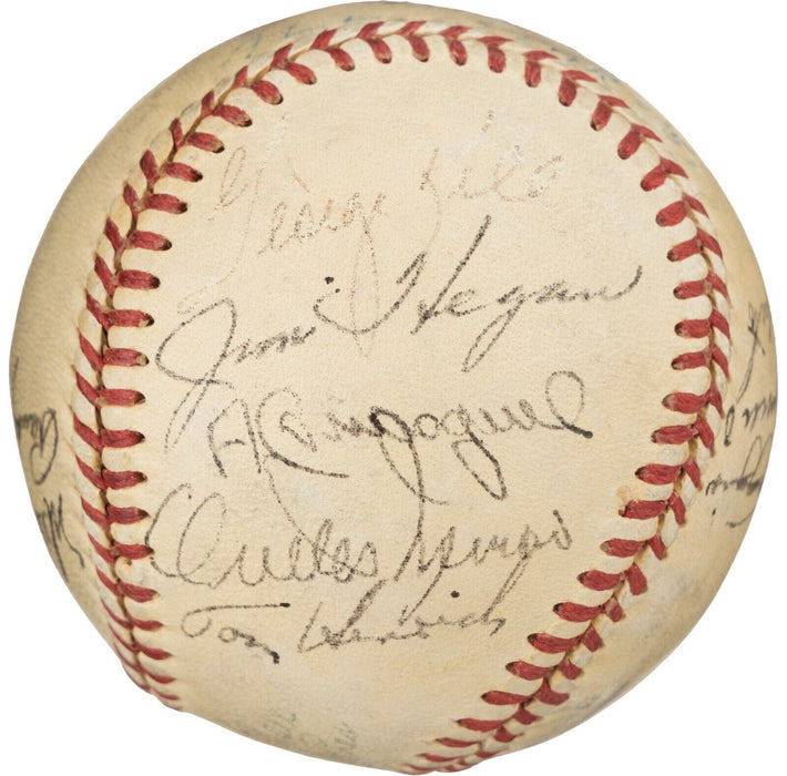 1951 All Star Game Team Signed Baseball Joe Dimaggio & Ted Williams PSA DNA COA