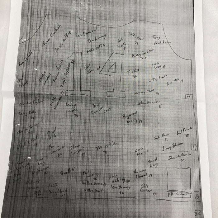 NFL Hall Of Fame Multi Signed Mitchell & Ness Jersey With 50+ Signatures JSA COA