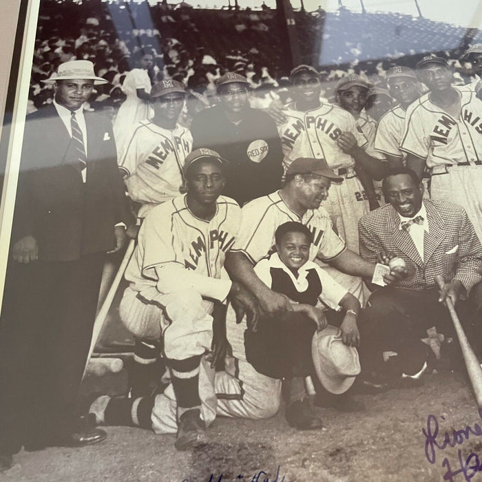 Lionel Hampton 1949 Memphis Red Sox Negro League Team Signed 18x24 Photo JSA COA