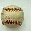 Rare Babe Herman Single Signed National League Feeney Baseball JSA Sticker