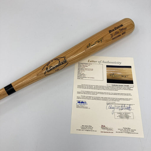 Willie Mays Signed Adirondack Game Model Baseball Bat JSA COA