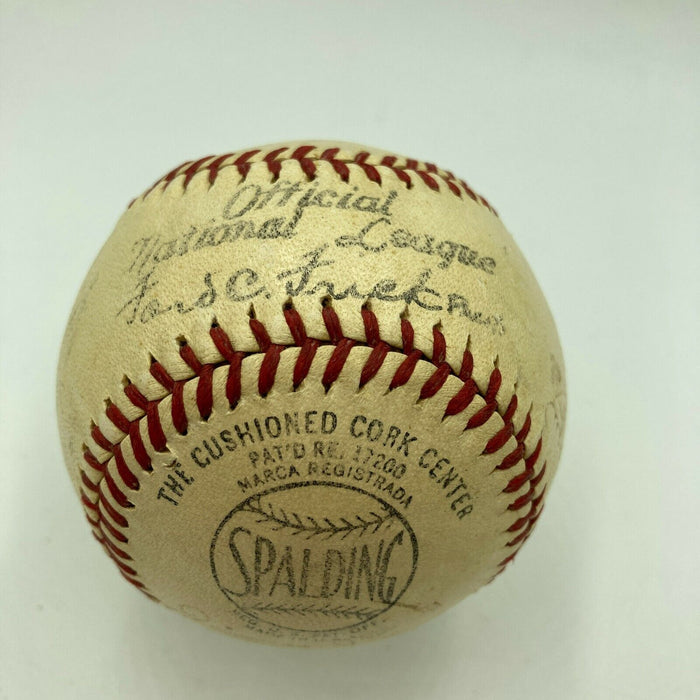 1942 St. Louis Cardinals World Series Champs Team Signed Baseball JSA COA