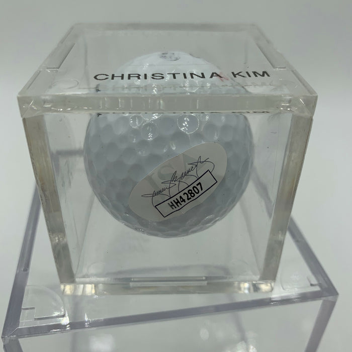 Christina Kim Signed Autographed Golf Ball PGA With JSA COA