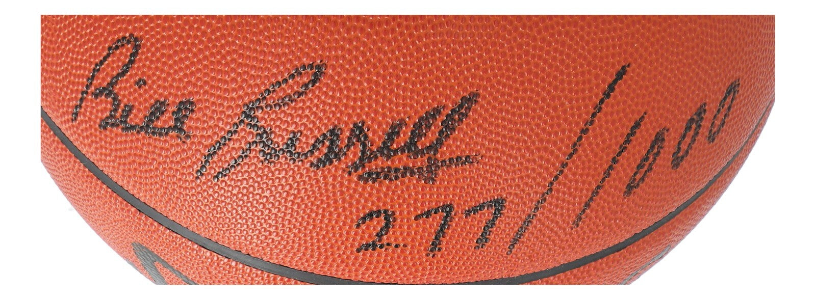 Wilt Chamberlain & Bill Russell Signed Official NBA Game Basketball JSA COA