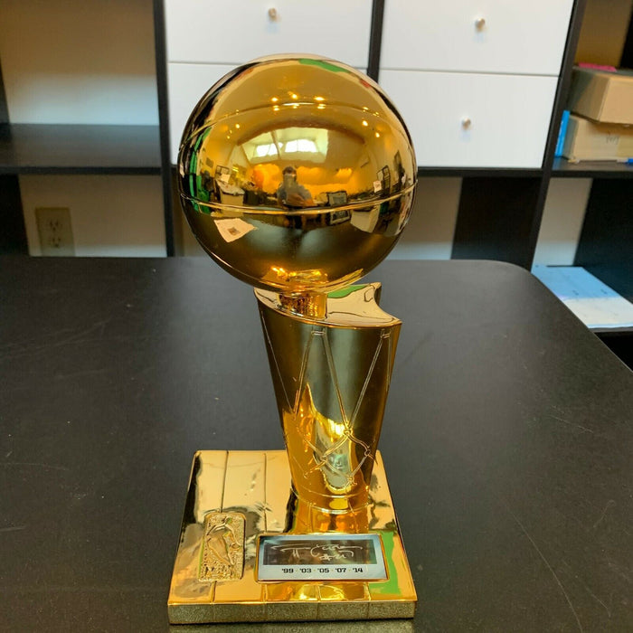 Tim Duncan Signed San Antonio Spurs NBA Championship Trophy With Beckett COA