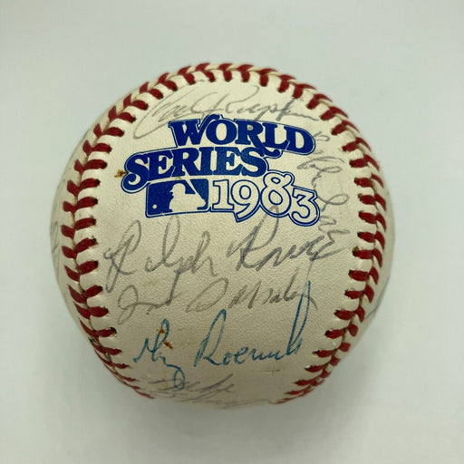 1983 Baltimore Orioles World Series Champs Team Signed W.S. Baseball JSA COA