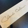 Claude Osteen Signed Inscribed 196 Wins Full Size Pitching Rubber With JSA COA