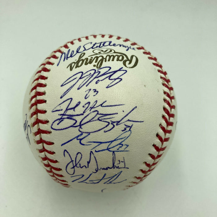 Derek Jeter Chipper Jones 2009 WBC Team USA Team Signed Baseball Beckett COA