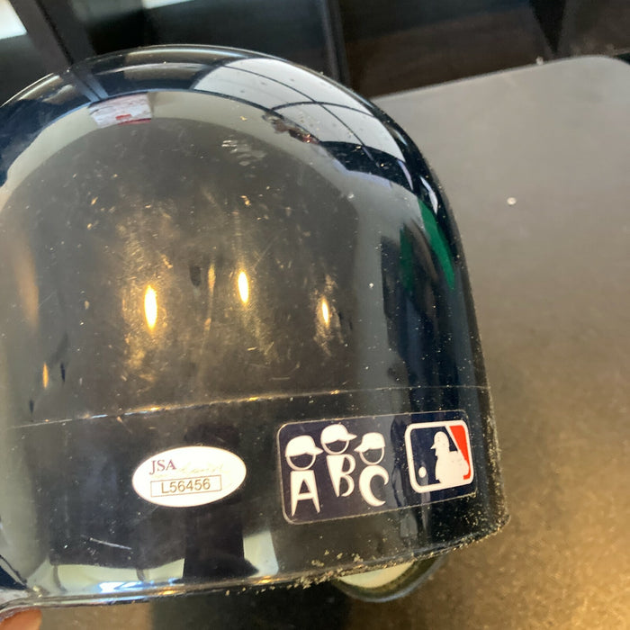 Reggie Jackson "HOF Mr. October" Signed Authentic Yankees Game Model Helmet JSA