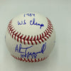 Alan Trammell Signed Heavily Inscribed STAT Baseball JSA COA