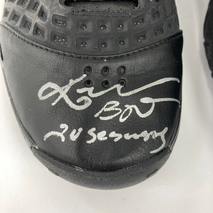 Kobe Bryant Photomatched 2008 NBA Finals Game Used Signed Sneakers Shoes PSA DNA