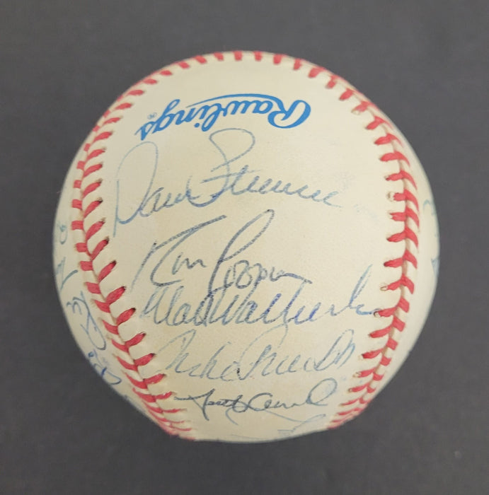 1996 Minnesota Twins Team Signed American League Baseball Beckett COA