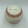 Rare Derek Jeter & Don Mattingly Yankees Living Captains Signed Baseball Steiner