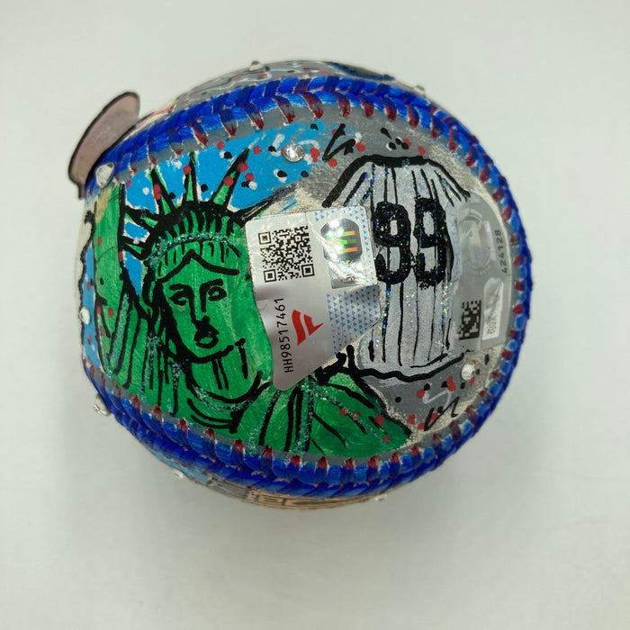 Aaron Judge Signed Charles Fazzino Hand Painted Pop Art Baseball MLB & Fanatics