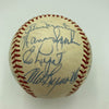 Mickey Mantle Joe DiMaggio 1970's Yankees Old Timers Day Signed Baseball JSA COA