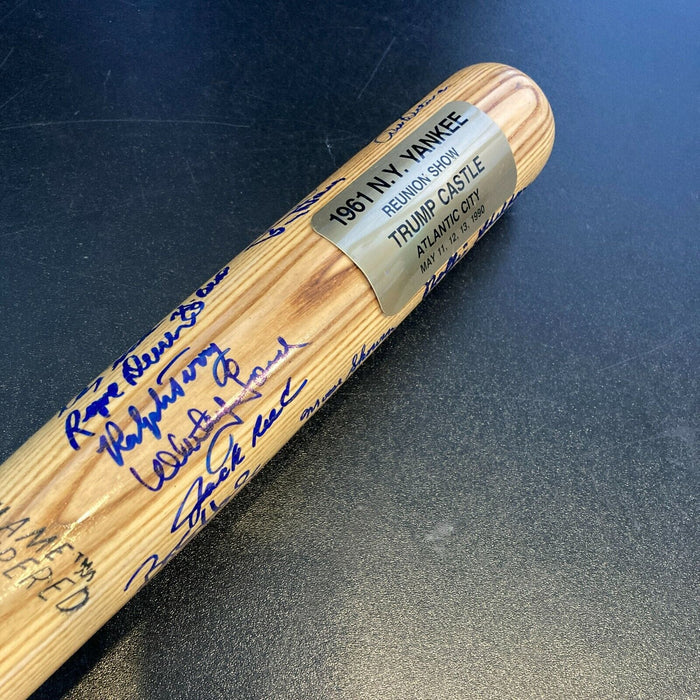 1961 New York Yankees World Series Champs Team Signed Baseball Bat With JSA COA