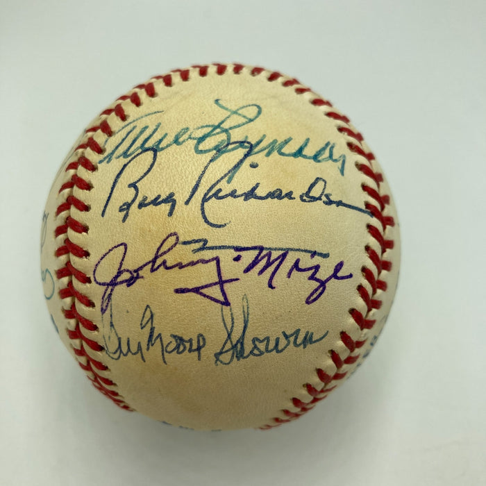 Mickey Mantle Joe Dimaggio Yankees Greats Signed American League Baseball JSA