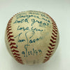 Tommy Lasorda Signed Game Used Baseball & Photo To National Anthem Singer JSA