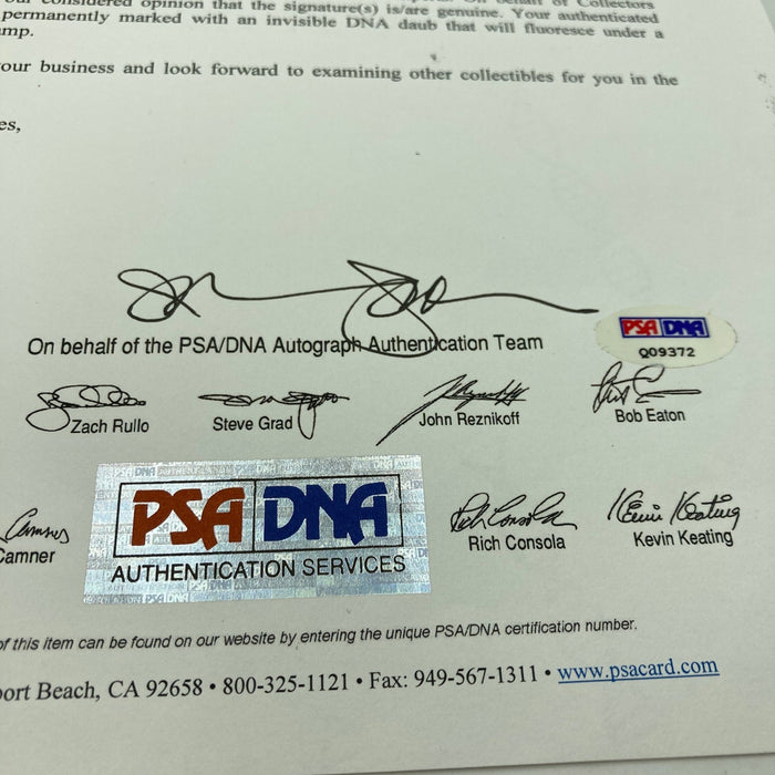 Ty Cobb Single Signed Vintage 1961 Baseball PSA DNA COA