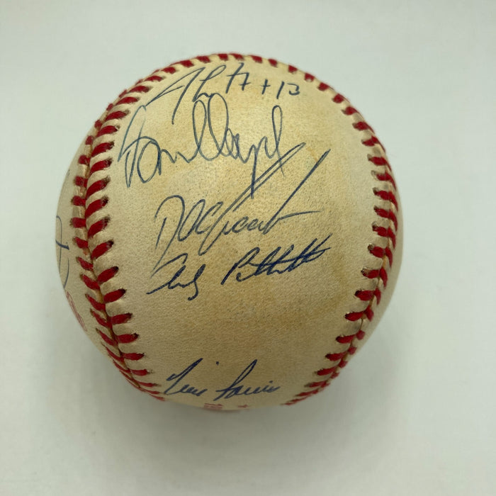 1996 Yankees Team Signed World Series Baseball Derek Jeter Mariano Rivera JSA