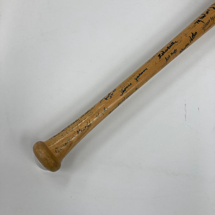 Willie Mays Hank Aaron Negro League Legends Signed Baseball Bat 123 Sigs Beckett