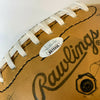 1975 Texas Longhorns Team Signed Football 50+ Sigs Earl Campbell JSA COA