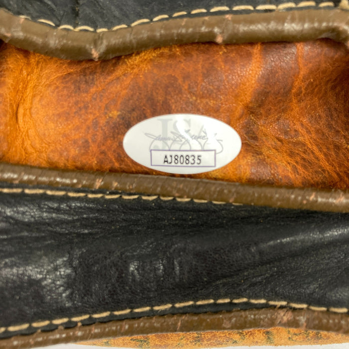 Monte Irvin Signed Denkert 1940's Game Model Baseball Glove JSA COA