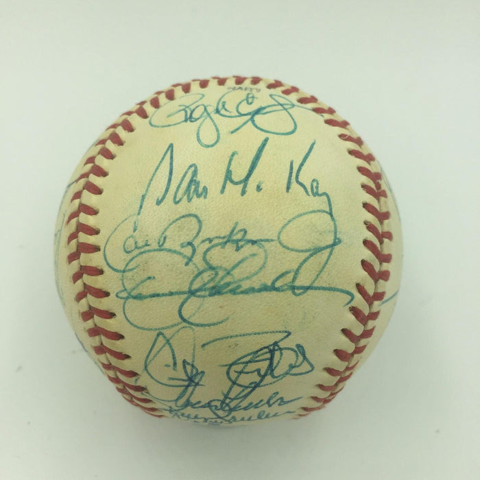 1990 All Star Game Team Signed Baseball Cal Ripken Jr Kirby Puckett JSA COA