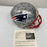 Tom Brady 2007 New England Patriots AFC Champs Team Signed Helmet 54 Sigs JSA