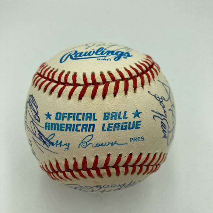 Ken Griffey Jr. 1990 Seattle Mariners Team Signed American League Baseball JSA