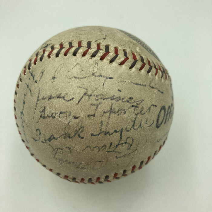1928 St. Louis Cardinals NL Champs Team Signed Baseball Grover Alexander JSA COA