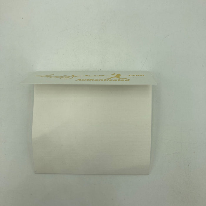 Joe Montana Signed Heavily Inscribed Career STAT Baseball Reggie Jackson COA