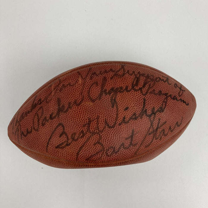 Bart Starr Signed Wilson NFL Game Football JSA COA