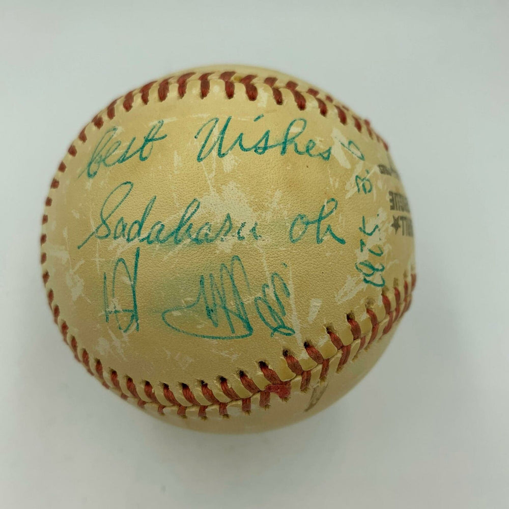 Rare March 6, 1975 Sadaharu Oh Signed Game Used Baseball English & Japanese JSA