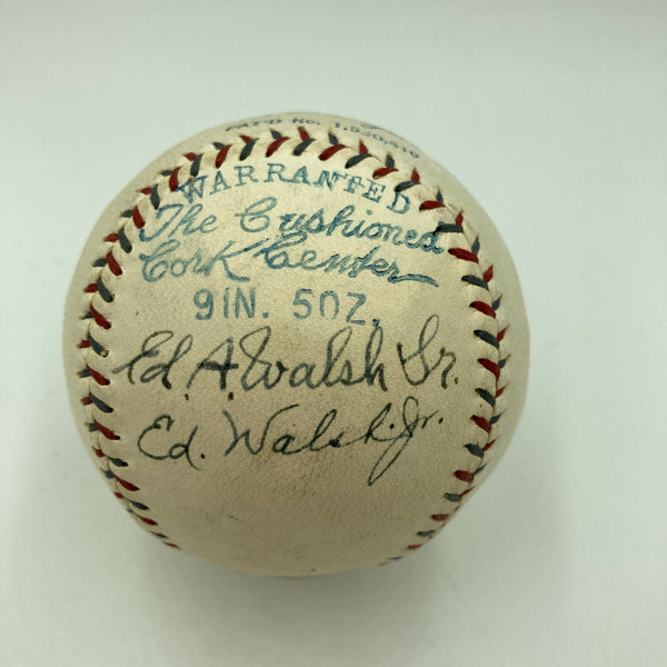 Beautiful Ed Walsh Signed 1928 American League Baseball With JSA COA