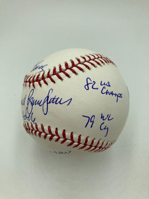 Bruce Sutter Full Name Signed Heavily Inscribed STAT Baseball PSA DNA COA