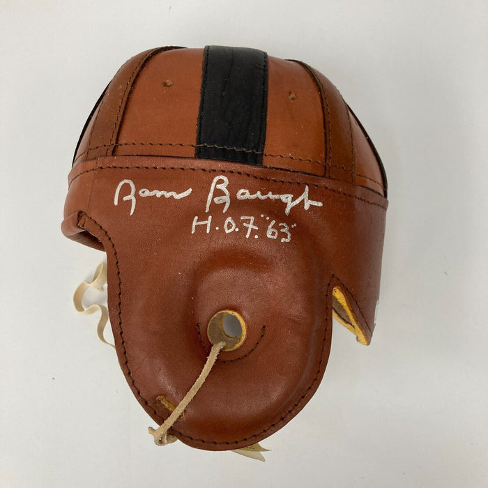 Sammy Baugh H.O.F. 63 Signed Full Size Vintage Leather Helmet Beckett Certified