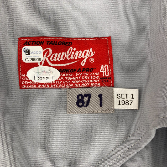 Al Kaline Signed Rawlings Detroit Tigers Game Model Jersey JSA COA