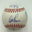 Derek Jeter Mariano Rivera Pre Rookie 1995 Columbus Clippers Signed Baseball JSA